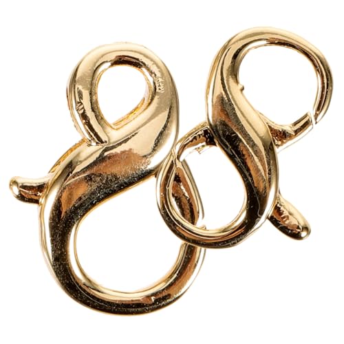 SEWACC 2 Stück Echtgoldfarbene Herz elefant lobster verschlüsse Kupfer Schmuckverschluss DIY Halskette Armband Schmuckzubehör Robust Verschleißfest Langlebig für Schmuckherstellung von SEWACC