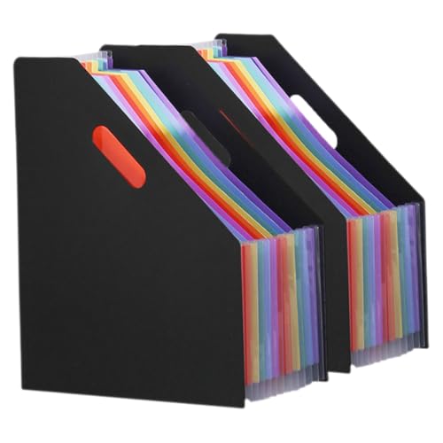 SEWACC 2 Stück Fächermappe Fächer Ordner Organizer Kunststoff Schwarz Stehend Mehrschichtig Büro Schule Zuhause Dokumentenmappe Aktenordner Sortiermappe SEWACC 2 Stück Fächermappe Fächer Ordner Organizer Kunststoff Schwarz Stehend Mehrschichtig Büro Schule Zuhause Dokumentenmappe Aktenordner Sortiermappe von SEWACC