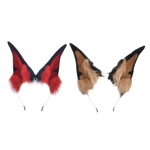 SEWACC 2 Stück Furry Cosplay Kostümzubehör für Erwachsene Verstellbares Hundeohr Haarband für Halloween Fotografie und Kreative Outfits SEWACC 2 Stück Furry Cosplay Kostümzubehör für Erwachsene Verstellbares Hundeohr Haarband für Halloween Fotografie und Kreative Outfits von SEWACC