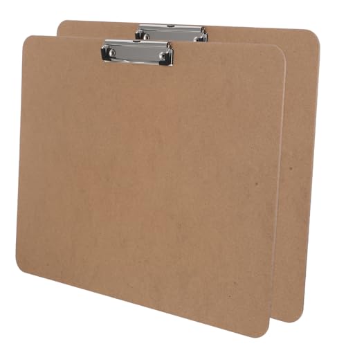 SEWACC 2 Stück Gürtelclip-Schreibblock Bau-Zwischenablage Zeichenclip Zeichnungsmittel Klemmbrett für Absolventen Querformat Zwischenablage Zeichenwerkzeuge MDF und Edelstahl Hellbraun SEWACC 2 Stück Gürtelclip-Schreibblock Bau-Zwischenablage Zeichenclip Zeichnungsmittel Klemmbrett für Absolventen Querformat Zwischenablage Zeichenwerkzeuge MDF und Edelstahl Hellbraun von SEWACC