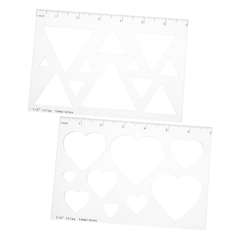 SEWACC 2 Stück Hochpräzise Fräsvorlagen für Holzbearbeitung Schneidehilfe für Diy Projekte und Profis SEWACC 2 Stück Hochpräzise Fräsvorlagen für Holzbearbeitung Schneidehilfe für Diy Projekte und Profis von SEWACC