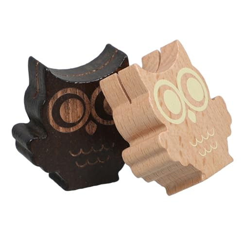 SEWACC 2 Stück Holz Clip Teilig Eulen Design Tischkartenhalter Platzkartenhalter für Hochzeiten Weihnachtsfeiern Geburtstag Dekorationen Vielseitig als Foto und Notizhalter in Natur und SEWACC 2 Stück Holz Clip Teilig Eulen Design Tischkartenhalter Platzkartenhalter für Hochzeiten Weihnachtsfeiern Geburtstag Dekorationen Vielseitig als Foto und Notizhalter in Natur und von SEWACC