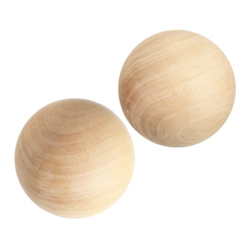 SEWACC 2 Stück Holz Kugeln Natürliche Unlackierte Vollholz Kugeln für Vielseitige DIY Bastelprojekte Runde Holzkugeln für Kreative Holzverzierungen und Dekorationen SEWACC 2 Stück Holz Kugeln Natürliche Unlackierte Vollholz Kugeln für Vielseitige DIY Bastelprojekte Runde Holzkugeln für Kreative Holzverzierungen und Dekorationen von SEWACC