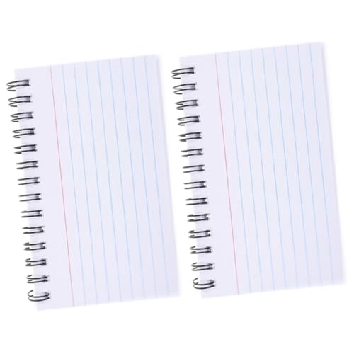 SEWACC 2 Stück Kleine Spiral Notizblöcke Liniert mit Aluminiumring Praktische Karteikarten Lernkarten für Schüler und Büro Pocket zum Einfachen Abreißen und Schreiben SEWACC 2 Stück Kleine Spiral Notizblöcke Liniert mit Aluminiumring Praktische Karteikarten Lernkarten für Schüler und Büro Pocket zum Einfachen Abreißen und Schreiben von SEWACC