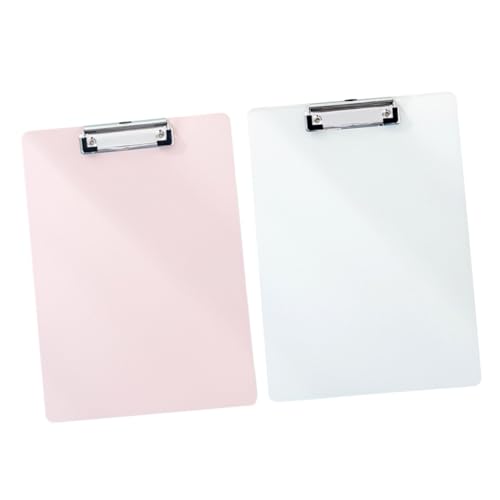 SEWACC 2 Stück Klemmbrett Schreibunterlage Robuste Schreibplatte mit Clip Flexibles Schreibbrett für Büro und Schule Schützt Dokumente Zuverlässig Zufällige Pastellfarben Zufällige Farbe SEWACC 2 Stück Klemmbrett Schreibunterlage Robuste Schreibplatte mit Clip Flexibles Schreibbrett für Büro und Schule Schützt Dokumente Zuverlässig Zufällige Pastellfarben Zufällige Farbe von SEWACC