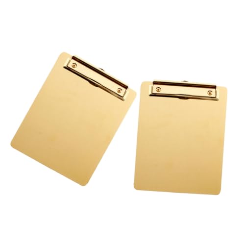 SEWACC 2 Stück Klemmbretter aus Edelstahl Kompakte Metall Schreibtafeln für Dokumentenorganisation Leichte und Tragbare Büro Organizer für Papier Notizen und Dateien SEWACC 2 Stück Klemmbretter aus Edelstahl Kompakte Metall Schreibtafeln für Dokumentenorganisation Leichte und Tragbare Büro Organizer für Papier Notizen und Dateien von SEWACC