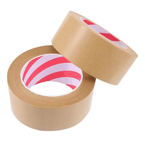 SEWACC 2 Stück Kraftpapier Klebeband Vielseitig Einsetzbar für DIY Verpackungen und Kunstprojekte Braun SEWACC 2 Stück Kraftpapier Klebeband Vielseitig Einsetzbar für DIY Verpackungen und Kunstprojekte Braun von SEWACC
