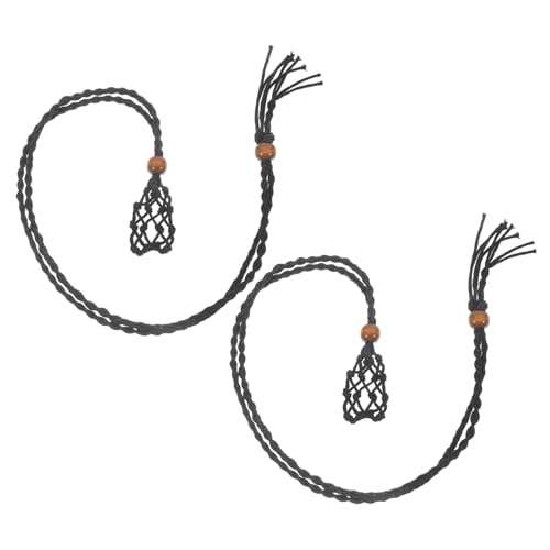 SEWACC 2 Stück Kristall Halskette Halskettenkordel Für Diy Leerer Kristallhalskettenhalter Schmuckkabel Halsketten Mit Kristallhalter Kristallkäfigschmuck Baumwollfaden Black SEWACC 2 Stück Kristall Halskette Halskettenkordel Für Diy Leerer Kristallhalskettenhalter Schmuckkabel Halsketten Mit Kristallhalter Kristallkäfigschmuck Baumwollfaden Black von SEWACC