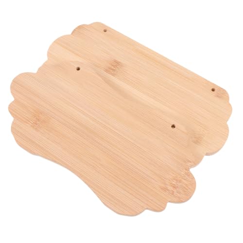 SEWACC 2 Stück Leere Bambus Schilder Natürliche Diy Hänge Schilder Vielseitige Türtafeln zum Bemalen Beschriften Basteln Langlebiges Material für Individuelle Dekoration von SEWACC