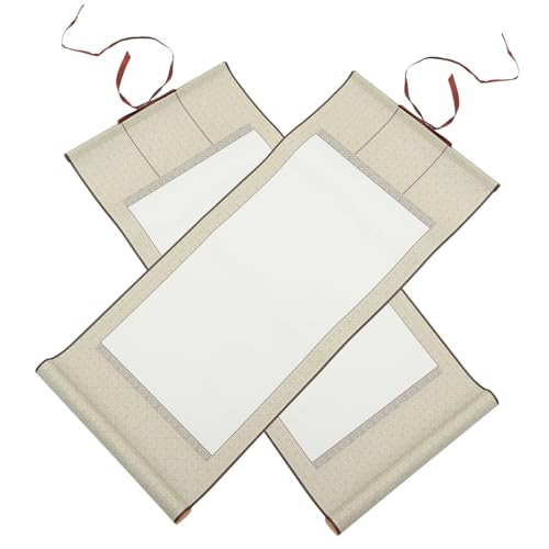 SEWACC 2 Stück Leere Hängende Schriftrolle Chinesischem Xuan Papier für Kalligrafie und Malerei Mini Rollformat Wasserabsorptionsfähig Langlebig und Vielseitig Nutzbar SEWACC 2 Stück Leere Hängende Schriftrolle Chinesischem Xuan Papier für Kalligrafie und Malerei Mini Rollformat Wasserabsorptionsfähig Langlebig und Vielseitig Nutzbar von SEWACC