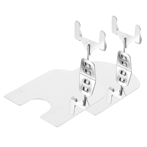 SEWACC 2 Stück Metall Visitenkartenhalter Stabile Business Card Ständer mit Polierter Oberfläche Praktischer Organizer für Schreibtisch Geeignet für Standard Karten Langlebig und von SEWACC