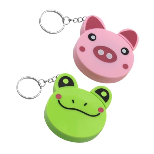 SEWACC 2 Stück Miniatur Maßband mit Süßem Cartoon Tier Design Einziehbares Kleines Bandmaß als Schlüsselanhänger für Jungen und Mädchen Tragbares Körpermaßband für Nähen und Blw Zubehör SEWACC 2 Stück Miniatur Maßband mit Süßem Cartoon Tier Design Einziehbares Kleines Bandmaß als Schlüsselanhänger für Jungen und Mädchen Tragbares Körpermaßband für Nähen und Blw Zubehör von SEWACC