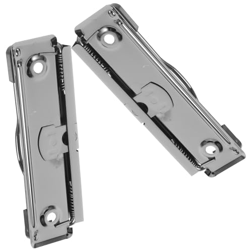 SEWACC 2 Stück Montierbare Metall Klemmbrett Clips mit Starker Klemmkraft für Büroordner Multifunktionale Dokumentenhalter Sicherer Halt für Papiere und Akten Leicht Entfernbar für Schule von SEWACC
