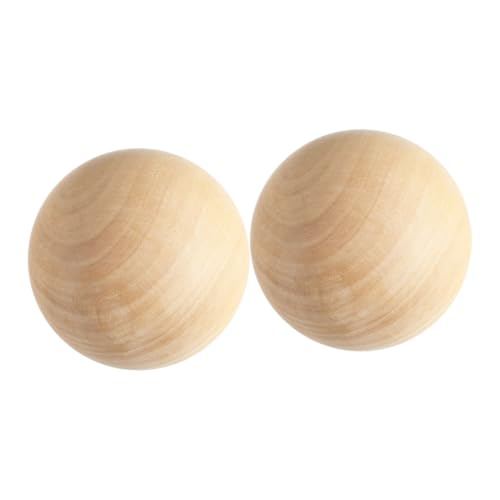 SEWACC 2 Stück Naturholz Kugeln für Diy Projekte zum Verzieren und Dekorieren Robuste Holz Sphären für Bastelarbeiten und Heimdekoration SEWACC 2 Stück Naturholz Kugeln für Diy Projekte zum Verzieren und Dekorieren Robuste Holz Sphären für Bastelarbeiten und Heimdekoration von SEWACC