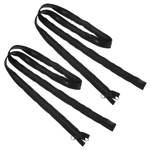 SEWACC 2 Stück Outdoor Zelt Reißverschlüsse Extra Lange Schwarze Resin Reißverschluss Ersatz für Kleidung Taschen Koffer Zubehör Robust und Dekorativ SEWACC 2 Stück Outdoor Zelt Reißverschlüsse Extra Lange Schwarze Resin Reißverschluss Ersatz für Kleidung Taschen Koffer Zubehör Robust und Dekorativ von SEWACC