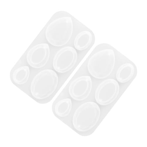 SEWACC 2 Stück Ovaler Tropfen Anhänger Gießform für Diy Schmuck Ohrringe Schlüsselanhänger und Mehr Vielseitige Silikonmoulds für Kreative Projekte SEWACC 2 Stück Ovaler Tropfen Anhänger Gießform für Diy Schmuck Ohrringe Schlüsselanhänger und Mehr Vielseitige Silikonmoulds für Kreative Projekte von SEWACC