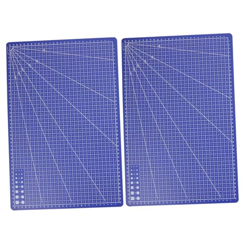 SEWACC 2 Stück PVC Schneidematte Selbstheilend Rutschfest mit Maßangabe Bastelunterlage für Präzises Schneiden und Schutz von Arbeitsflächen für Hobby Modellbau von SEWACC