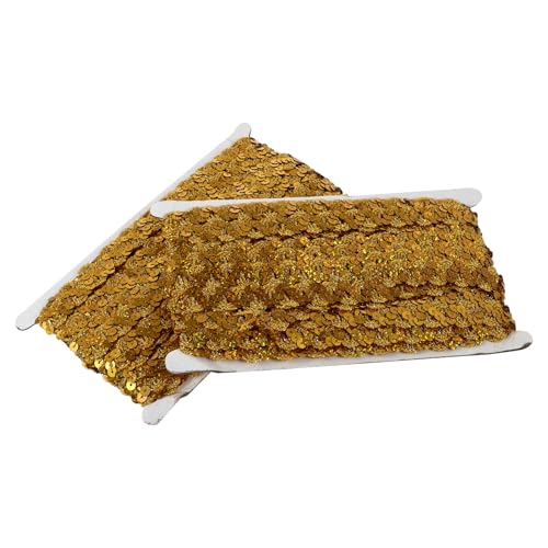 SEWACC 2 Stück Pailletten Borte Breites DIY Nähzubehör Mehrfarbige Spitzenbänder für Bastelarbeiten und Bekleidungsdekoration SEWACC 2 Stück Pailletten Borte Breites DIY Nähzubehör Mehrfarbige Spitzenbänder für Bastelarbeiten und Bekleidungsdekoration von SEWACC
