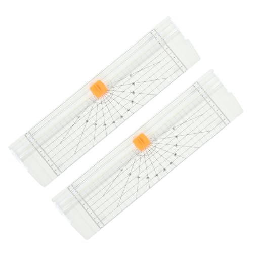 SEWACC 2 Stück Papierschneider mit Faltbarem Lineal Präziser Tragbarer Schneidehelfer für Bastelpapier Scrapbooking Fotos Etiketten Sicherer Langlebiger Klingenhalter Weiß SEWACC 2 Stück Papierschneider mit Faltbarem Lineal Präziser Tragbarer Schneidehelfer für Bastelpapier Scrapbooking Fotos Etiketten Sicherer Langlebiger Klingenhalter Weiß von SEWACC