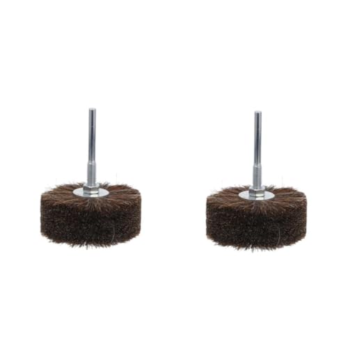 SEWACC 2 Stück Pferdehaar Polierbürste für Rotationswerkzeuge Hochwertige Schleifbürste zum Polieren und Entfernen von Holz und Schmuckoberflächen für Details und Schwierige von SEWACC