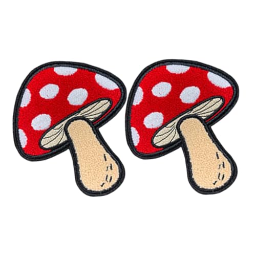 SEWACC 2 Stück Pilz Stickerei Aufnäher zum Aufbügeln Niedliche Cartoon Applikationen Bestickte Patches für Kleidung Rucksäcke Hüte Jacken Einfache Diy Reparatur und Dekoration SEWACC 2 Stück Pilz Stickerei Aufnäher zum Aufbügeln Niedliche Cartoon Applikationen Bestickte Patches für Kleidung Rucksäcke Hüte Jacken Einfache Diy Reparatur und Dekoration von SEWACC