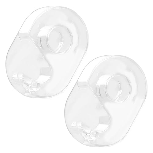 SEWACC 2 Stück Praktischer Klebebandspender Tragbarer Tape Halter für Büro und Zuhause Transparenter Kleberoller mit Präzisem Cutter für Pakete und Bastelprojekte von SEWACC