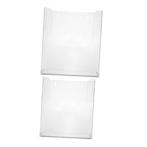 SEWACC 2 Stück Prospekthalter Wandmontage Transparent Wandhalter Dokumentenhalter Ordner Ablage Wandregal für Büro Home office Flyer Broschüren Katalog Organizer SEWACC 2 Stück Prospekthalter Wandmontage Transparent Wandhalter Dokumentenhalter Ordner Ablage Wandregal für Büro Home office Flyer Broschüren Katalog Organizer von SEWACC