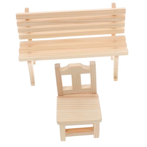 SEWACC 2 Stück Puppenhausbank Mini-Puppenhaus-Zubehör Dollhouse Dekorationen Spielhaus kleine Parkbank Miniaturbank für Feengarten Mini-Puppenhaus- Mini Möbelmodelle Holz Beige SEWACC 2 Stück Puppenhausbank Mini-Puppenhaus-Zubehör Dollhouse Dekorationen Spielhaus kleine Parkbank Miniaturbank für Feengarten Mini-Puppenhaus- Mini Möbelmodelle Holz Beige von SEWACC