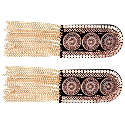 SEWACC 2 Stück Quasten Schulterpolster mit Elegantem Design Stilvolle Uniformaccessoires für Anzüge und Kostüme Vielseitig Einsetzbar von SEWACC