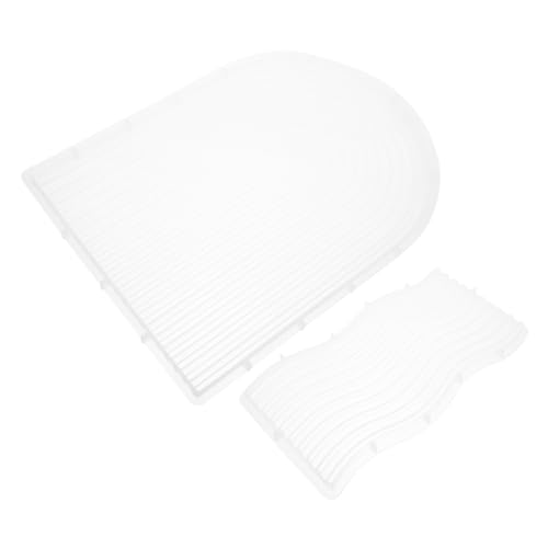 SEWACC 2 Stück Silikon Gießform für Untersetzer Teiliges Flexibel Langlebig DIY Epoxidharz Gussform Wellenbogen Design für Kreative Tischdekoration SEWACC 2 Stück Silikon Gießform für Untersetzer Teiliges Flexibel Langlebig DIY Epoxidharz Gussform Wellenbogen Design für Kreative Tischdekoration von SEWACC