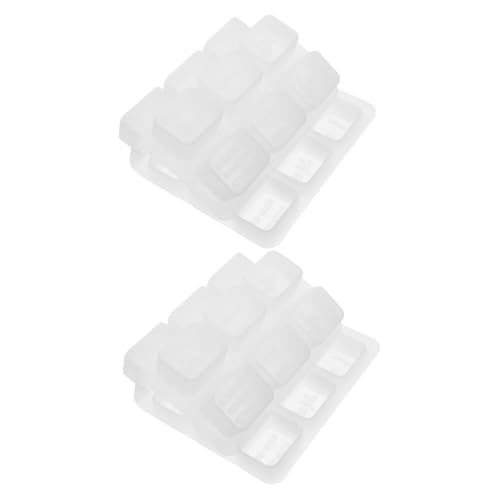 SEWACC 2 Stück Silikon Mahjong Formen DIY Gießformen für Epoxidharz Nicht Klebend Standardgröße für Chinesische Mahjong Spielsteine Bastelzubehör für Zuhause von SEWACC