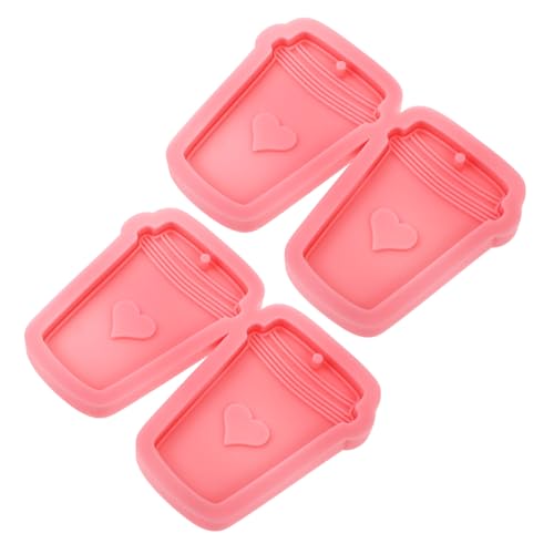 SEWACC 2 Stück Silikonform Anhänger DIY Schlüsselanhänger Gießform Kaffeetasse Herzförmig Handgemacht Basteln Zubehör für Erwachsene SEWACC 2 Stück Silikonform Anhänger DIY Schlüsselanhänger Gießform Kaffeetasse Herzförmig Handgemacht Basteln Zubehör für Erwachsene von SEWACC