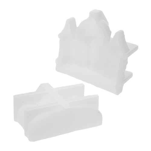 SEWACC 2 Stück Silikonform Kerze Schlossform Wachs-gießform Für DIY Aromatherapie Handgemachte Kerzen Herstellung Flexible Detaillierte Gießform Für Kunstharz Und Dekoration von SEWACC