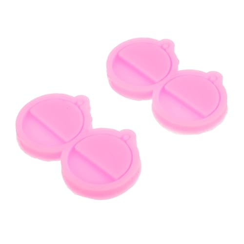 SEWACC 2 Stück Silikonform Rund für Ohrschmuck DIY Kristall Epoxidharz Gießform Ohrstecker Basteln Wiederverwendbar Robust Kompakt für Individuelle Schmuckherstellung von SEWACC