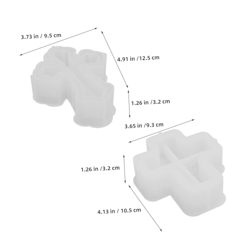 SEWACC 2 Stück Silikonform für Aufbewahrungsbox mit Deckel Kreuzförmige Gießform für Resin Beton Kerzenwachs Einfaches Entformen Vielseitig für DIY Dekoration und Organizer SEWACC 2 Stück Silikonform für Aufbewahrungsbox mit Deckel Kreuzförmige Gießform für Resin Beton Kerzenwachs Einfaches Entformen Vielseitig für DIY Dekoration und Organizer von SEWACC