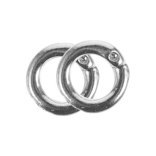 SEWACC 2 Stück Sterling Silber Sprungringe Offene Ringe Schmuckverbinder für DIY Armband und Halskette Langlebige Metallringe für Schmuckherstellung und Reparatur von SEWACC