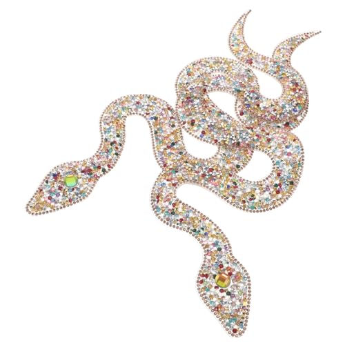 SEWACC 2 Stück Strass Schlange Applikation Bügelpatch für Diy Kleidung Taschen Schuhe und Hüte Dekorative Kristallverzierungen Einfach Anzubringen Auffrischen von Alten Kleidungsstücken SEWACC 2 Stück Strass Schlange Applikation Bügelpatch für Diy Kleidung Taschen Schuhe und Hüte Dekorative Kristallverzierungen Einfach Anzubringen Auffrischen von Alten Kleidungsstücken von SEWACC