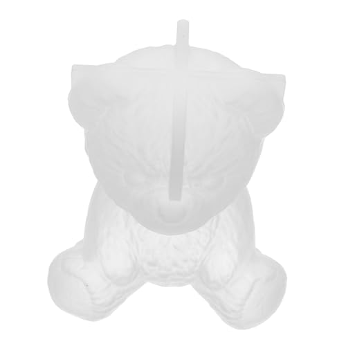 SEWACC 2 Stück Teiliges Bär Silikonform für Kerzen Seifen Schokolade Fondant DIY Resin Gießform Vielseitig Wiederverwendbar für Kreative Tiermotive Kuchen Dekoration von SEWACC