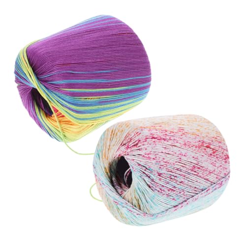 SEWACC 2 Stück Teiliges Baumwollgarn Weich und Strapazierfähig Professionelles Häkelgarn für DIY Strickprojekte Vielseitiges Langlebiges und Farbintensives Garn für Handarbeiten SEWACC 2 Stück Teiliges Baumwollgarn Weich und Strapazierfähig Professionelles Häkelgarn für DIY Strickprojekte Vielseitiges Langlebiges und Farbintensives Garn für Handarbeiten von SEWACC