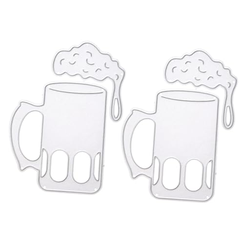 SEWACC 2 Stück Teiliges Bierglas Stanzformen Set Kohlenstoffstahl Diy Prägeschablonen für Papierbasteln Scrapbooking Albumdekoration Leicht Tragbar für Kreative Bastelprojekte SEWACC 2 Stück Teiliges Bierglas Stanzformen Set Kohlenstoffstahl Diy Prägeschablonen für Papierbasteln Scrapbooking Albumdekoration Leicht Tragbar für Kreative Bastelprojekte von SEWACC
