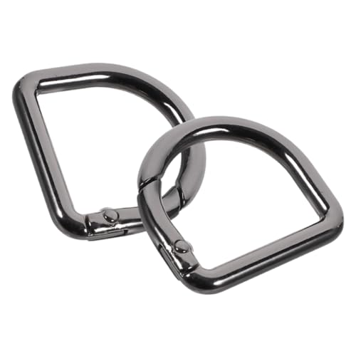 SEWACC 2 Stück Teiliges D Förmiges Federring Verbindungsklammer Metall Robuste Feder Schnappverschluss Karabinerhaken für DIY Schmuck Taschen und Schlüsselanhänger SEWACC 2 Stück Teiliges D Förmiges Federring Verbindungsklammer Metall Robuste Feder Schnappverschluss Karabinerhaken für DIY Schmuck Taschen und Schlüsselanhänger von SEWACC