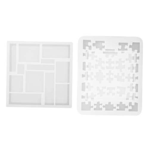 SEWACC 2 Stück Teiliges Geometrisches Silikon Gießform für Epoxidharz Flexible Wiederverwendbare Puzzle Mold für DIY Kunsthandwerk Schmuckherstellung und Dekorationen SEWACC 2 Stück Teiliges Geometrisches Silikon Gießform für Epoxidharz Flexible Wiederverwendbare Puzzle Mold für DIY Kunsthandwerk Schmuckherstellung und Dekorationen von SEWACC