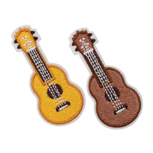SEWACC 2 Stück Teiliges Gitarren patch aus Hautfreundlichem Material Bestickte Applikationen zum Aufnähen für Kleidung Taschen und Hüte Kreative DIY Dekoration für Nähliebhaber und SEWACC 2 Stück Teiliges Gitarren patch aus Hautfreundlichem Material Bestickte Applikationen zum Aufnähen für Kleidung Taschen und Hüte Kreative DIY Dekoration für Nähliebhaber und von SEWACC