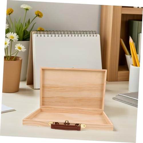 SEWACC 2 Stück Teiliges Holz Aufbewahrungsbox Tragbarer Malwerkzeug Organizer mit Ergonomischem Griff Robuste Kiefernholz Malbox für Ölmalerei Utensilien Kompakt und Leicht für Studio und SEWACC 2 Stück Teiliges Holz Aufbewahrungsbox Tragbarer Malwerkzeug Organizer mit Ergonomischem Griff Robuste Kiefernholz Malbox für Ölmalerei Utensilien Kompakt und Leicht für Studio und von SEWACC