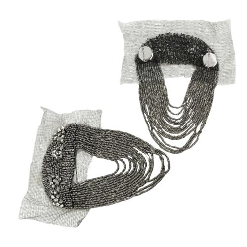 SEWACC 2 Stück Teiliges Modische Schulter-epauletten mit Quasten Robuste Metallkette und Perlenbesatz Elegante Schulterdekoration für Damen und Herren Vielseitig für Anzüge Kostüme und SEWACC 2 Stück Teiliges Modische Schulter-epauletten mit Quasten Robuste Metallkette und Perlenbesatz Elegante Schulterdekoration für Damen und Herren Vielseitig für Anzüge Kostüme und von SEWACC