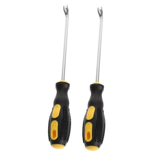 SEWACC 2 Stück Teiliges Nagelentferner Hochlegiertem Handwerkzeug für Teppichleger Elektriker und Installateure Einfacher Entferner für Nägel und Heftklammern von SEWACC