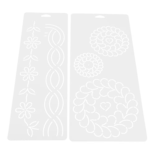 SEWACC 2 Stück Teiliges Quilt Schablonen Transparentem Kunststoff Präzise DIY Patchwork Lineale mit Genauen Markierungen für Kreuzstich Quilten und Stickerei Geeignet für Anfänger und SEWACC 2 Stück Teiliges Quilt Schablonen Transparentem Kunststoff Präzise DIY Patchwork Lineale mit Genauen Markierungen für Kreuzstich Quilten und Stickerei Geeignet für Anfänger und von SEWACC