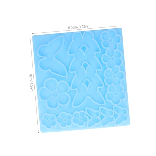 SEWACC 2 Stück Teiliges Schmetterling Silikonform für Epoxidharz Haarspangen Wiederverwendbare DIY Schmuck Gießformen für Kreative Mädchen Haarclip Bastelprojekte Holografische Dekoration von SEWACC