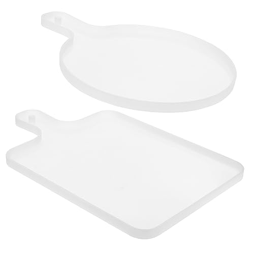 SEWACC 2 Stück Teiliges Silikon Gießform für Dekorative Tabletts und Untersetzer für DIY Schmuck und Kreative Handarbeiten Langlebig und Einfach zu Reinigen von SEWACC