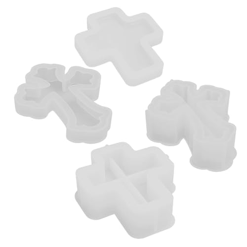 SEWACC 2 Stück Teiliges Silikon-formset Kreuz-organizer mit Deckel Flexible Resin Wachsform Präzise DIY Gießform für Aufbewahrung Kunstharz und Kerzen Dekorativ und Vielseitig für Zuhause von SEWACC